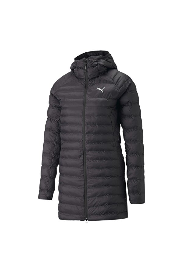 PackLite Primaloft Long Hooded Pu Kadın Siyah Mont
