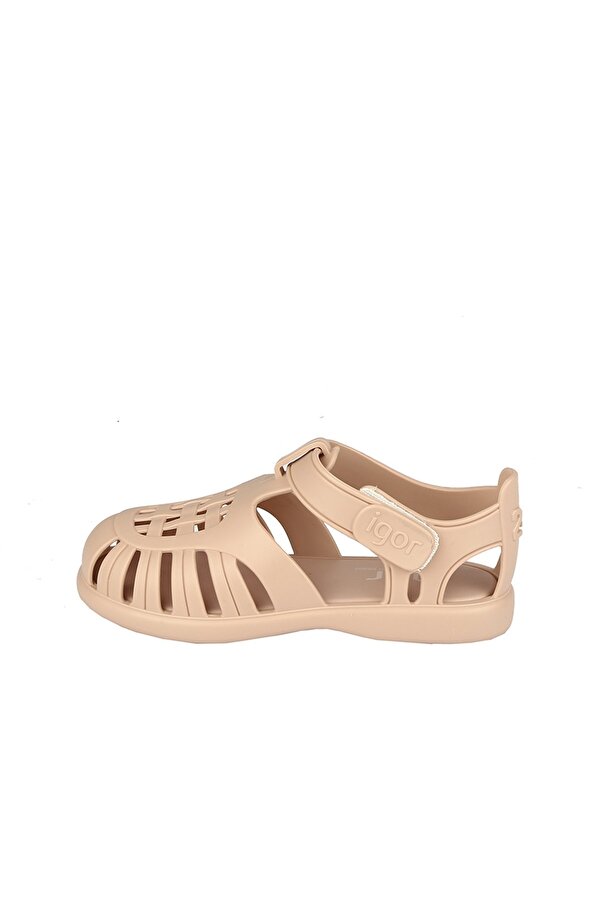 Tobby Solid Çocuk Bej Sandalet