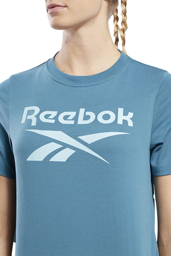 Reebok Ri Bl T-Shirt Синий 008 Женщина Футболка