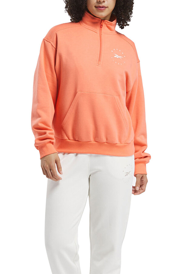 Q3 IDE FLEECE MIDLAYER PINKISH ORANGE Woman Sweatshirt