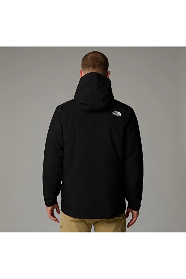 Carto Triclimate Erkek Siyah Kapüşonlu Mont