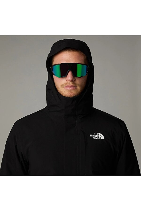 Carto Triclimate Erkek Siyah Kapüşonlu Mont