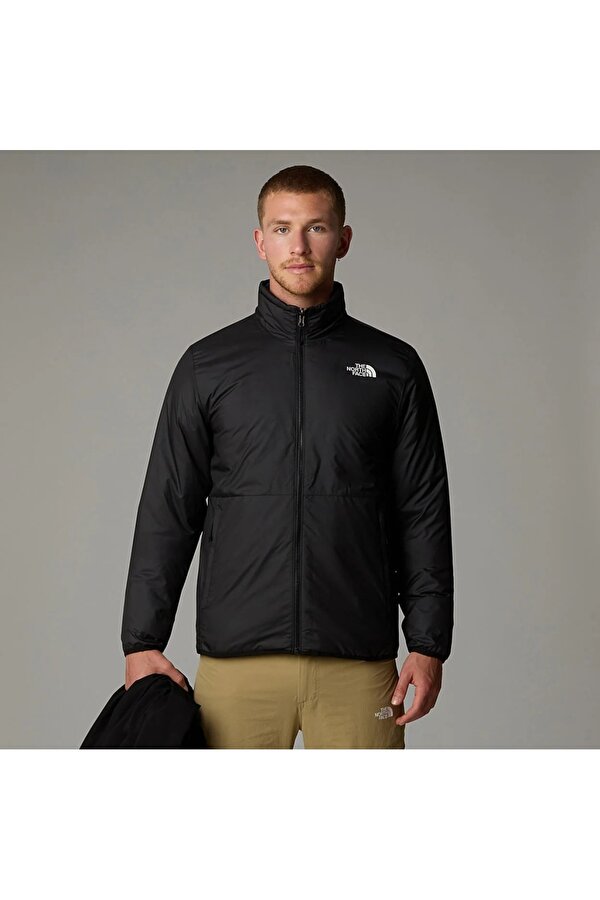 Carto Triclimate Erkek Siyah Kapüşonlu Mont