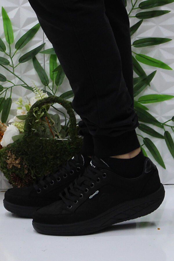 M0781 Siyah Rahat Orijinal Ürün Yürüyüş Ayakkabısı Hakiki Deri Erkek Ayakkabı