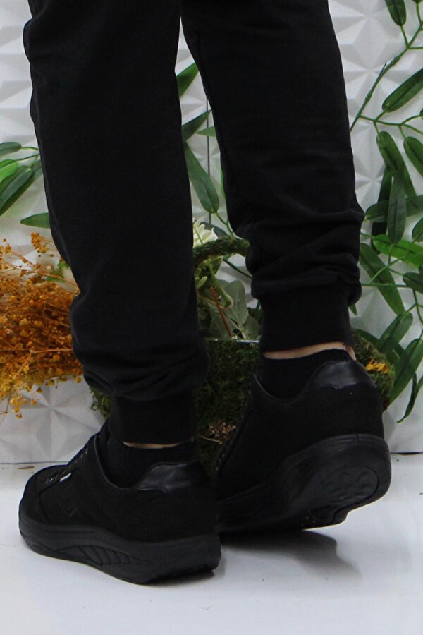 M0781 Siyah Rahat Orijinal Ürün Yürüyüş Ayakkabısı Hakiki Deri Erkek Ayakkabı