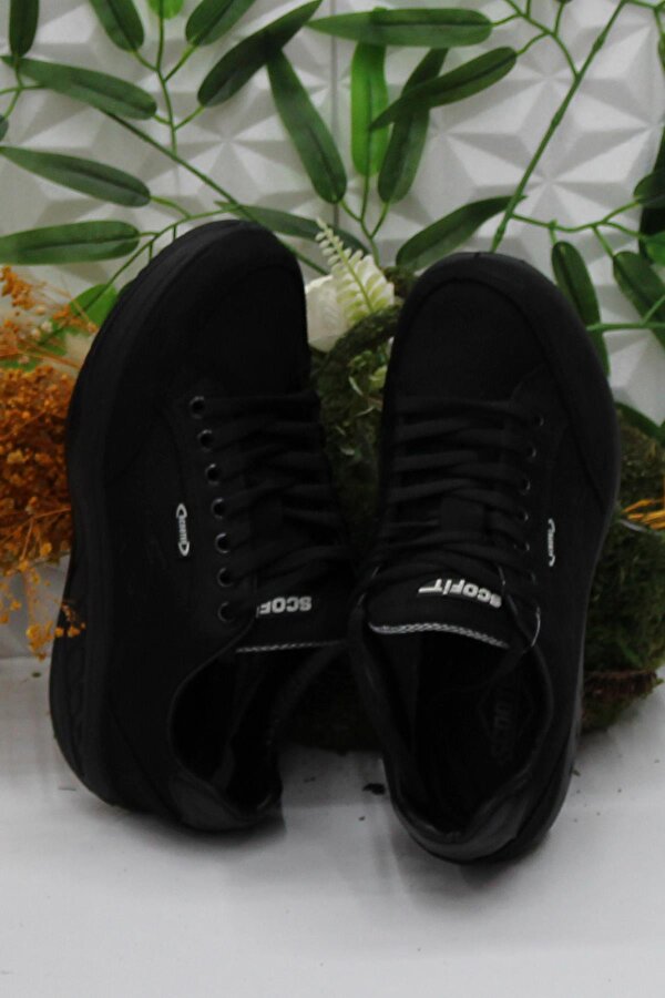 M0781 Siyah Rahat Orijinal Ürün Yürüyüş Ayakkabısı Hakiki Deri Erkek Ayakkabı