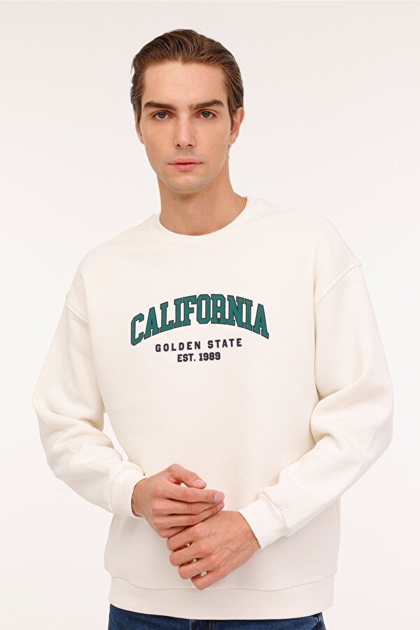ML CODY 16CTY105 4PR Ekru Erkek Sweatshirt