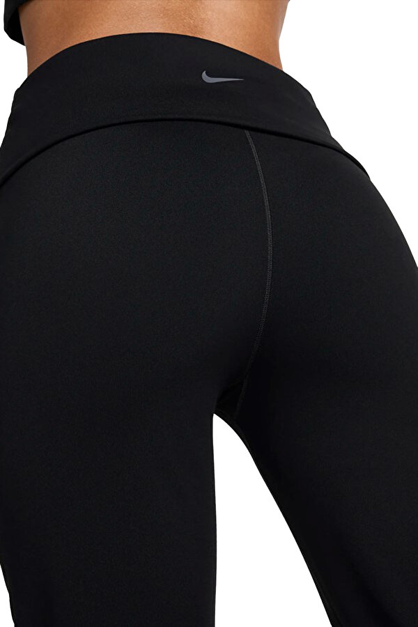 W NK DF ONE HR FLDOVR PAN BLACK Woman Single Bottom