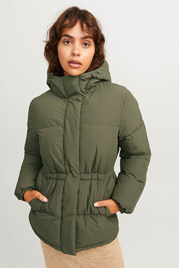 JXWORLD PUFFER JACKET Yeşil Kadın Kaban