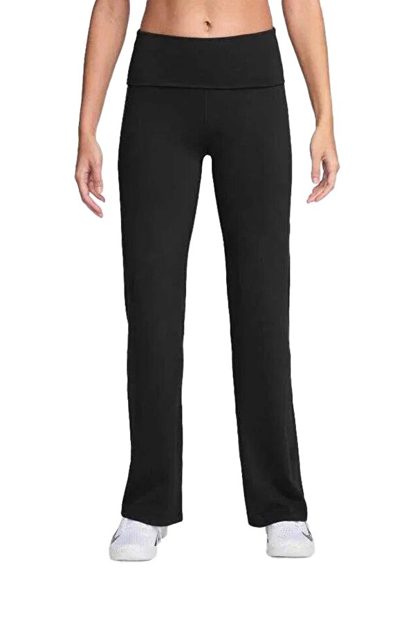 W NK DF ONE HR FLDOVR PAN BLACK Woman Single Bottom