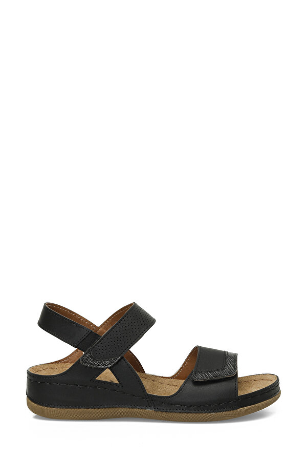 104424.Z5FX Siyah Kadın Comfort Sandalet