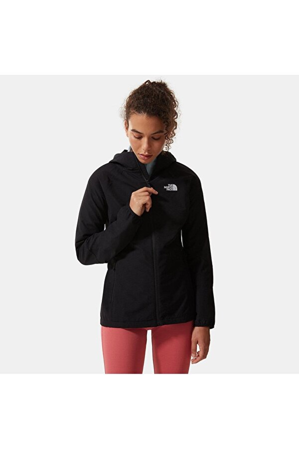 Nimble Hoodie Kadın Siyah Kapüşonlu Ceket