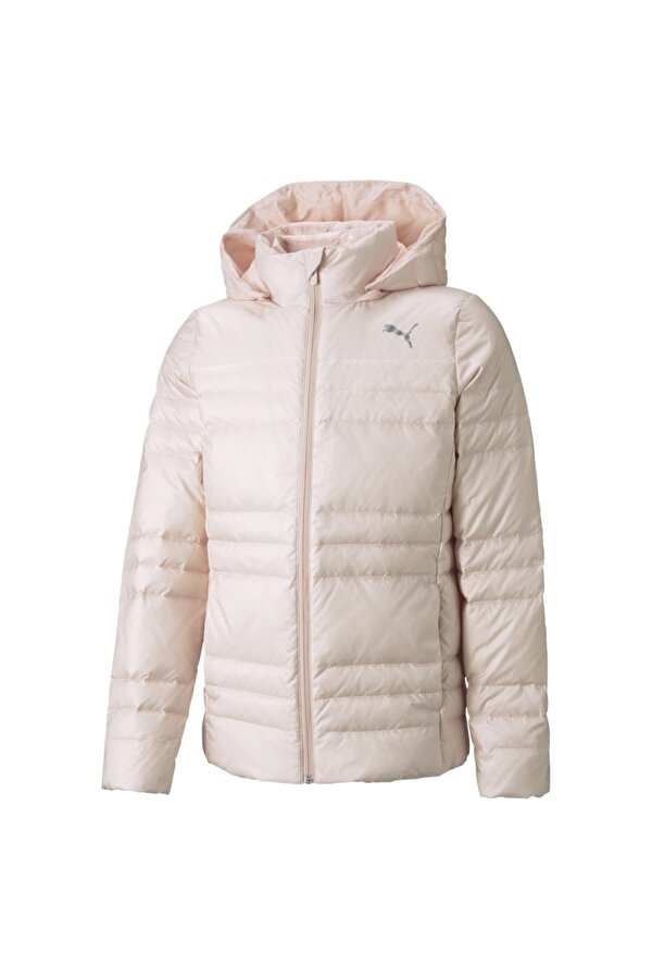 Light Goose Kız Çocuk Pembe Kapüşonlu Mont