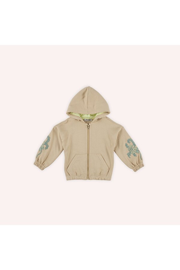 Kız Çocuk  Fermuarlı Sweatshirt