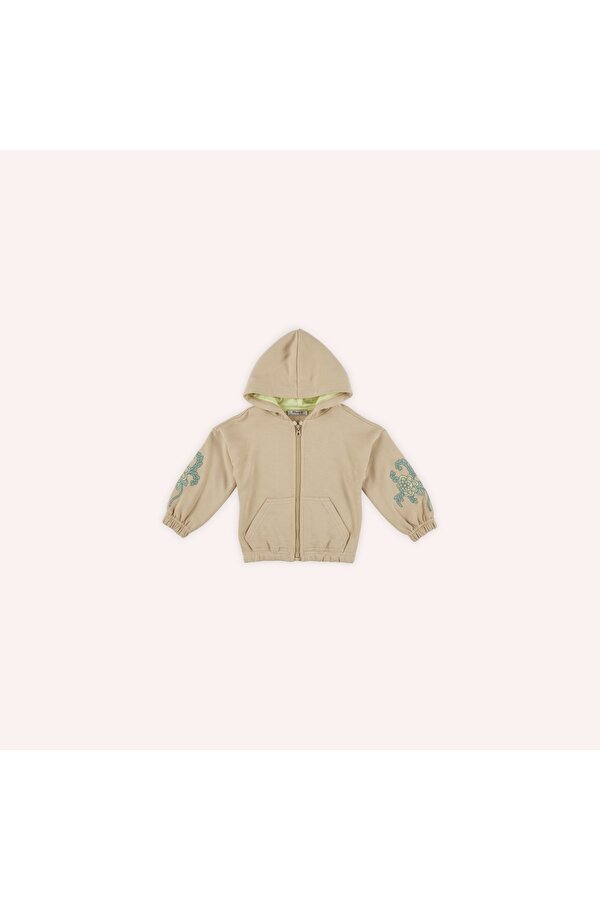 Kız Çocuk  Fermuarlı Sweatshirt