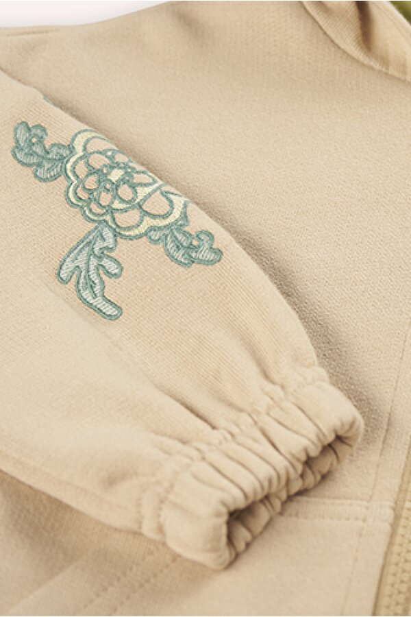 Kız Çocuk  Fermuarlı Sweatshirt