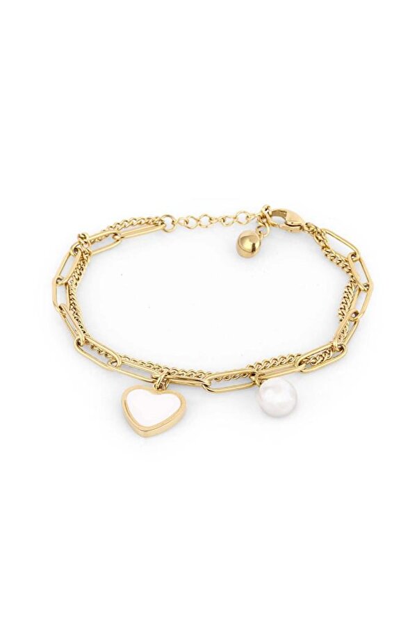 FRJ.3.3045.4 Kalpli Tasarım Altın Renk Kadın Bileklik