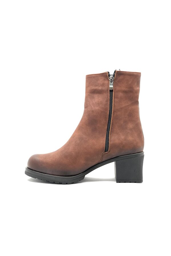 2295 Kauçuk Taban Topuklu Kadın Bot