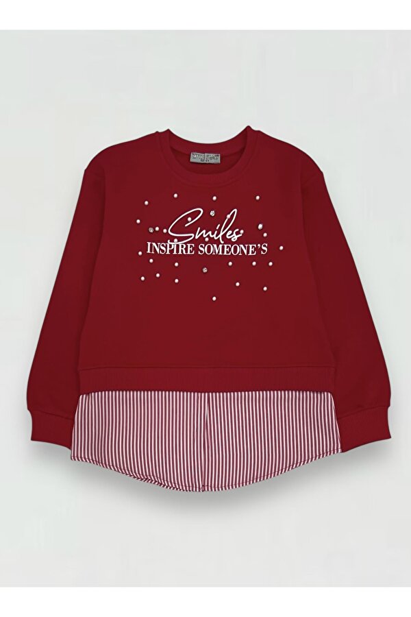 Kız Çocuk Gömlek Detaylı Sweatshirt