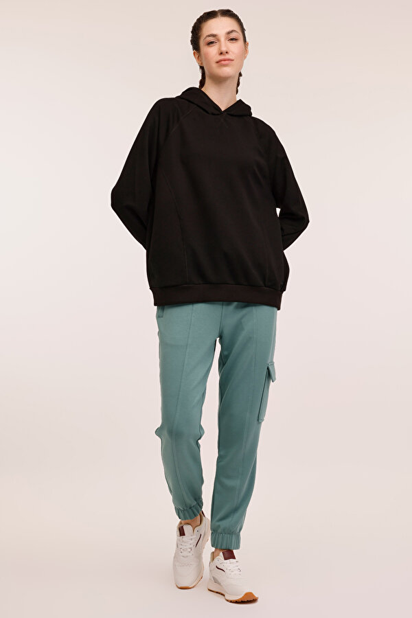 Lumberjack Wl Erika 17Ss317 4Pr Черный Женщина Толстовка С Капюшоном