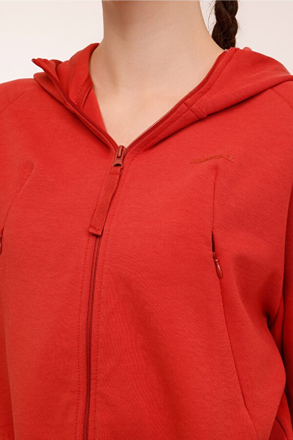 Lumberjack Wl Jolie 18Ss319 4Pr Красный 002 Женщина Толстовка На Молнии
