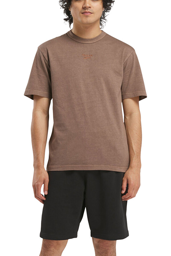 RI WASHED TEE Kahverengi Erkek Kısa Kol T-Shirt