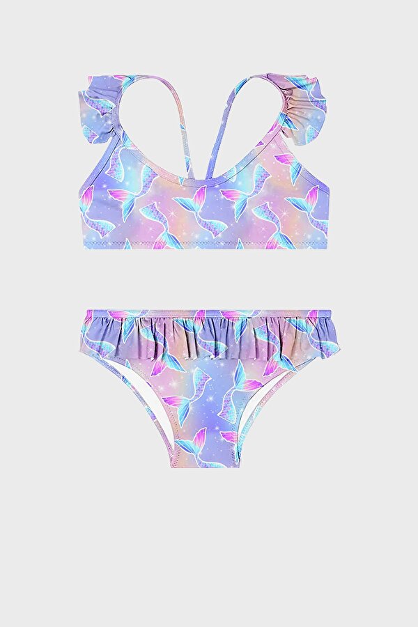 Kız Çocuk Bikini SB2414000102 MAVİ-PEMBE