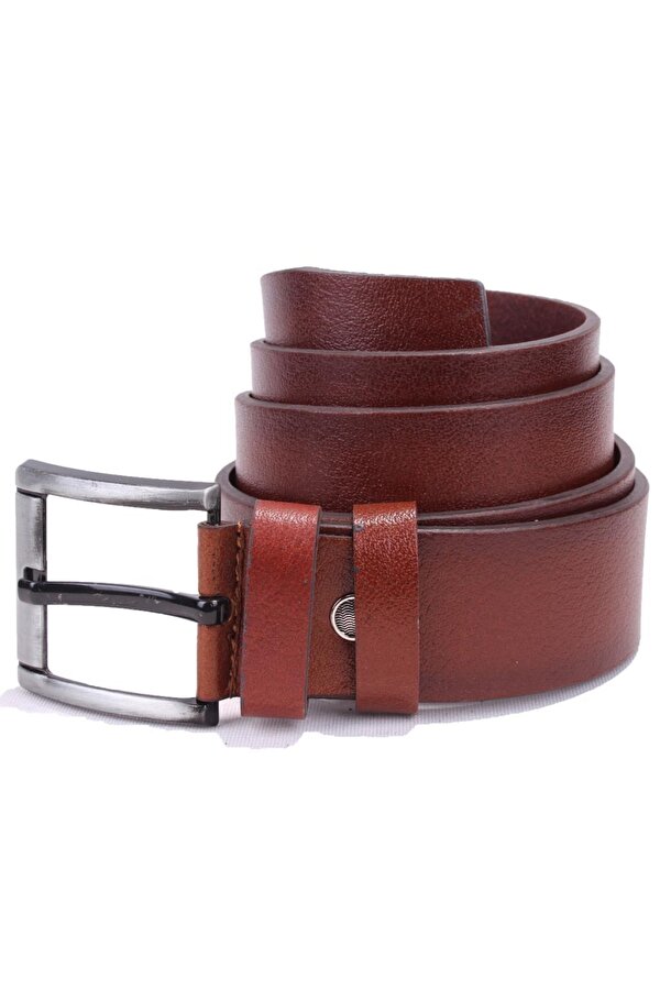 DMK26-463DG Taba 4.5 cm Hakiki Deri Erkek Kemer