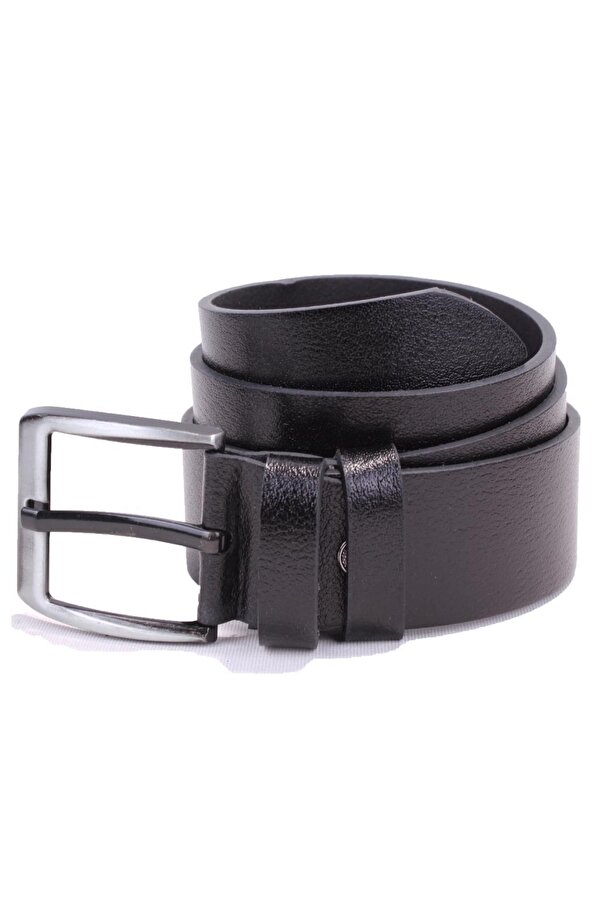 DMK26-463DG Siyah 4.5 cm Hakiki Deri Erkek Kemer