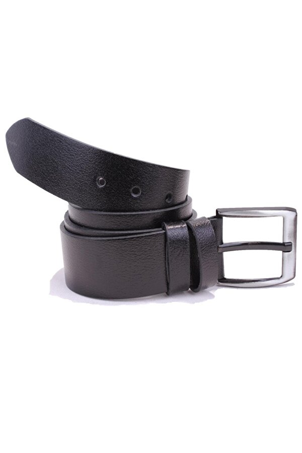 DMK26-463DG Siyah 4.5 cm Hakiki Deri Erkek Kemer