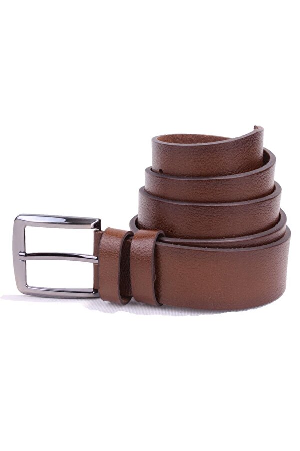 DMK26-463DG Açık Kahve 4.5 cm Hakiki Deri Erkek Kemer