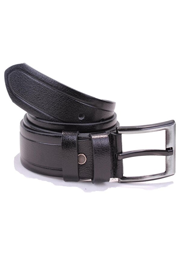 DMK26-462DG Siyah 4.5 cm Hakiki Deri Erkek Kemer