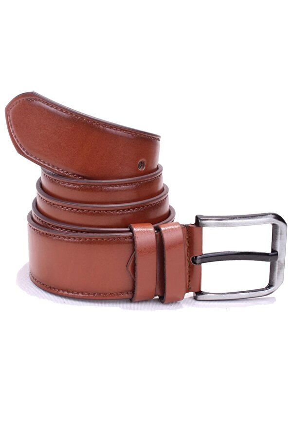 DMK26-460 Taba 4.5 cm Suni Deri Erkek Kemer