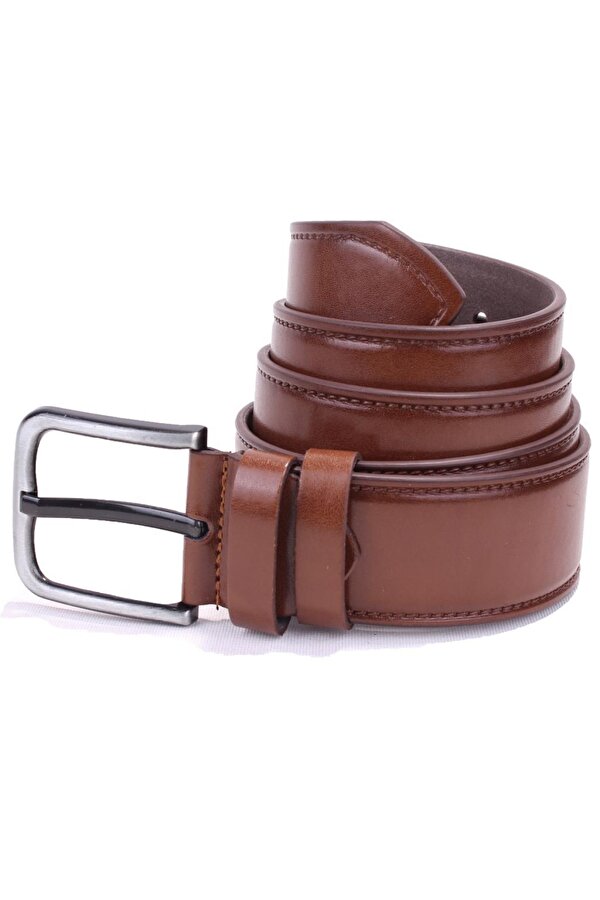 DMK26-460 Kahve 4.5 cm Suni Deri Erkek Kemer