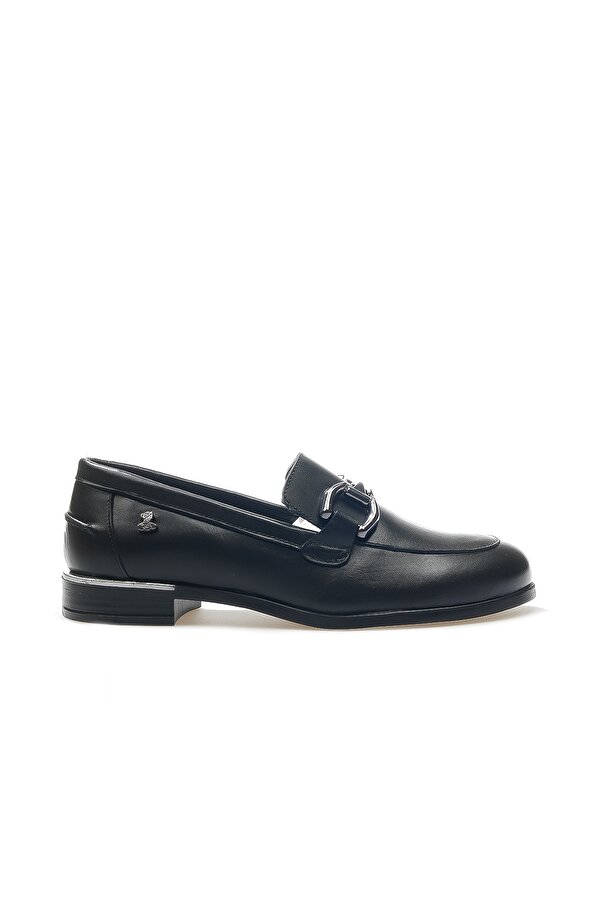 Kadın Hakiki Deri Toka Detaylı Loafer Günlük Ayakkabı (36-40) 24k 2455201k Z Siyah