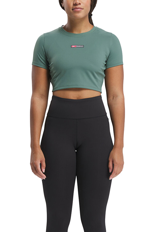 Clothing Reebok Lux Bold Crop Tee Зеленый 004
