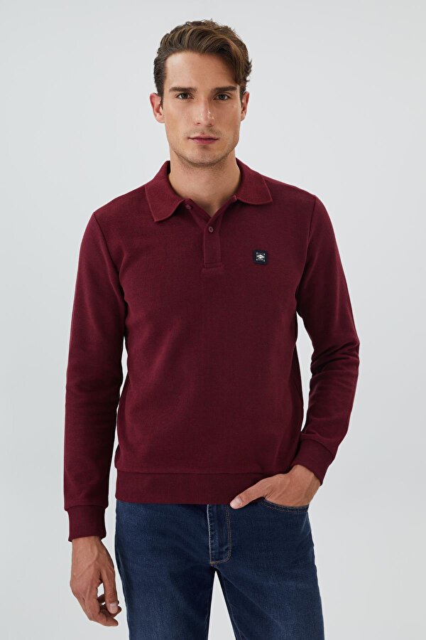 Erkek Newblend Sweatshırt 241014 Bordo
