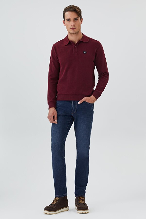 Erkek Newblend Sweatshırt 241014 Bordo