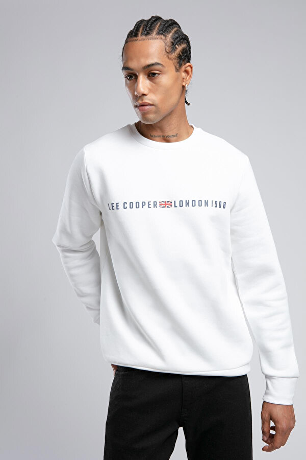 Erkek Sweat 251 LCM 241062 1101 BEYAZ