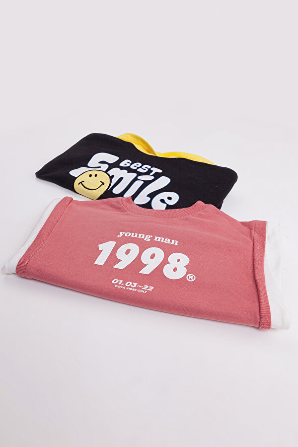 Erkek Çocuk 2 li Paket Basic Sweatshirt