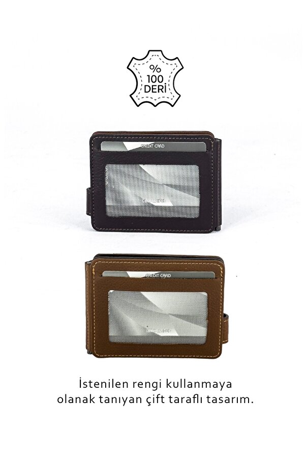 Hakiki Deri Erkek Cüzdan Kahve-Taba 711