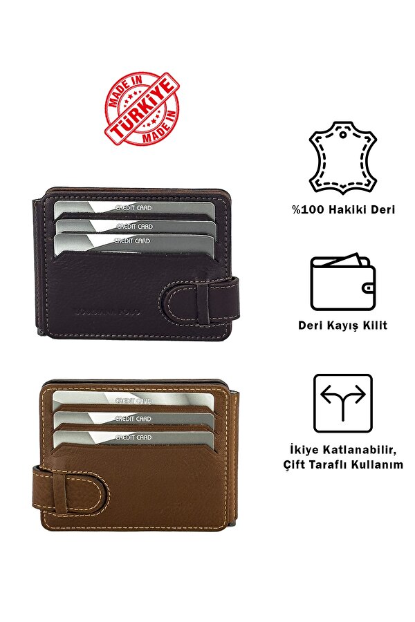 Hakiki Deri Erkek Cüzdan Kahve-Taba 711