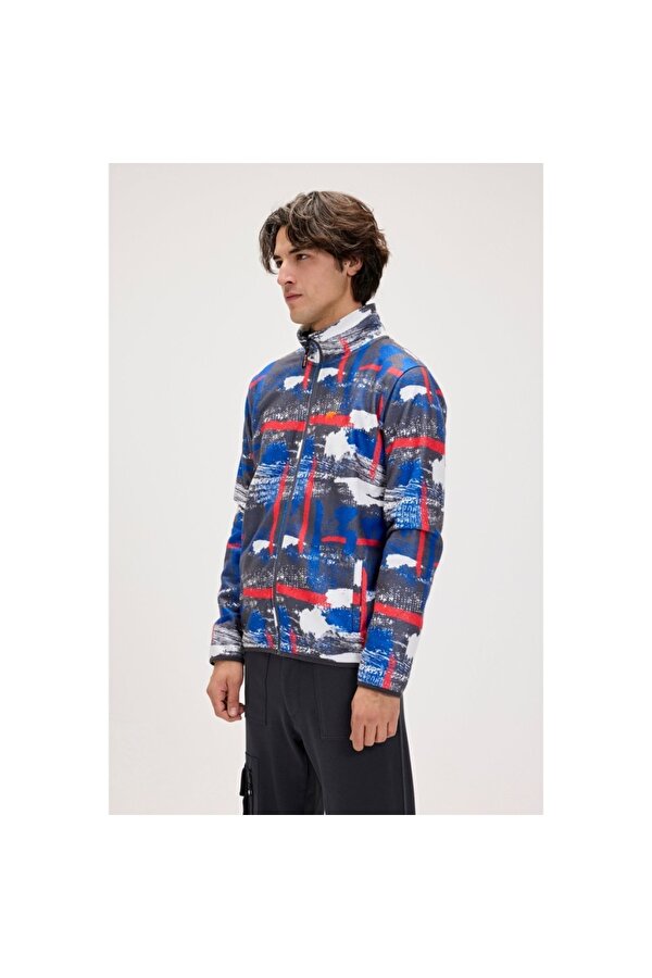 Full Zip Drew Polar Erkek Siyah Dik Yaka Ceket