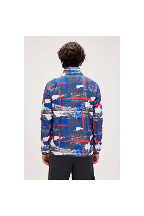 Full Zip Drew Polar Erkek Siyah Dik Yaka Ceket