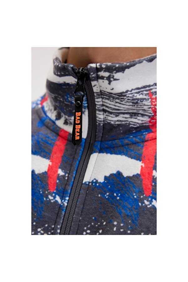 Full Zip Drew Polar Erkek Siyah Dik Yaka Ceket