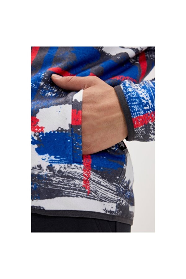 Full Zip Drew Polar Erkek Siyah Dik Yaka Ceket