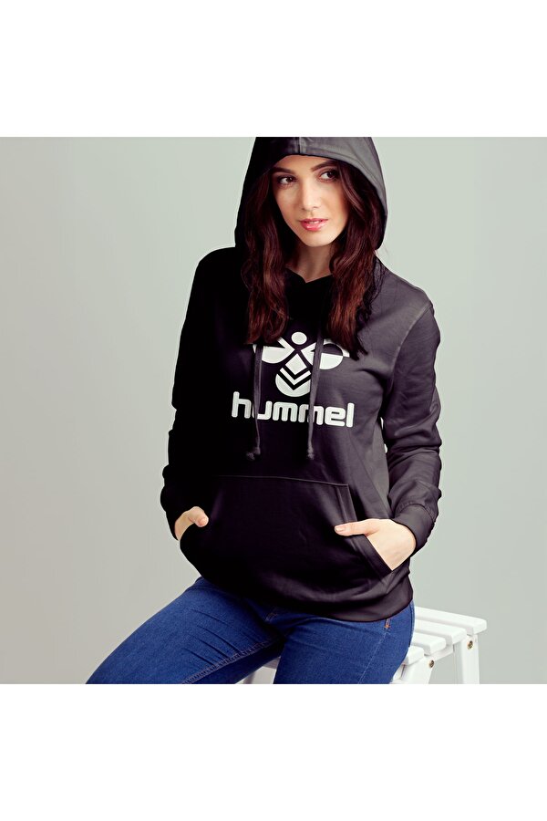 Billund Kadın Siyah Kapüşonlu Sweatshirt