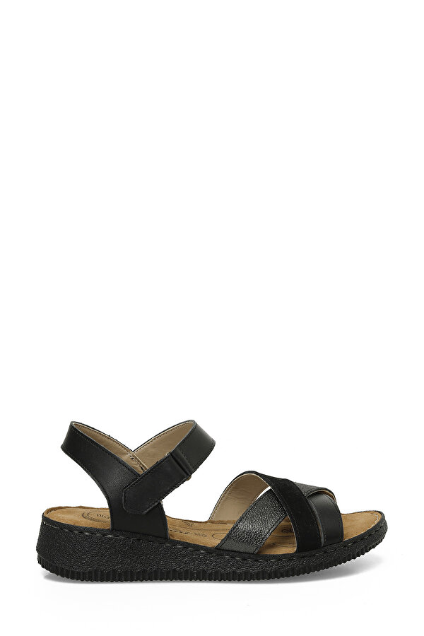 105502.Z5FX Siyah Kadın Comfort Sandalet
