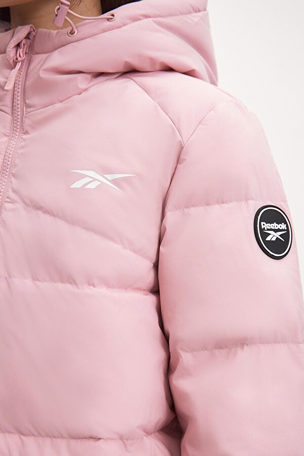 Clothing Reebok Q4D Stretch Puffer Fau Fl Розовый