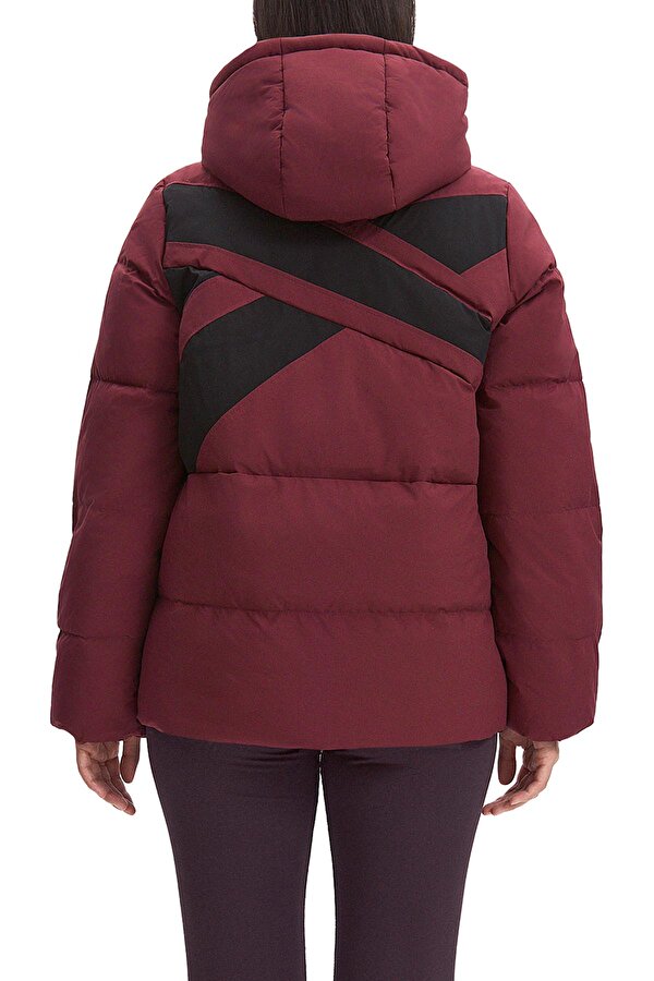 Clothing Reebok Q4D Stretch Puffer Fau Fl Бордовый